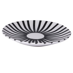 Assiette plate Santiago noir 26 cm (lot de 6)