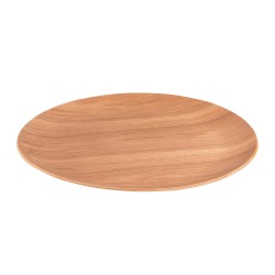 Assiette de présentation bois naturel 34 cm