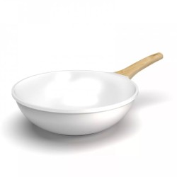 Wok 28cm Blanc