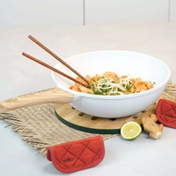 Wok 28cm Blanc