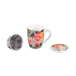 Coffret de 1 tisanière Dahlia avec filtre 36 cl (1 modèle aléatoire)