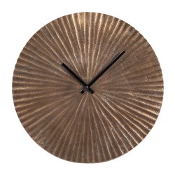 Horloge en métal soleil or 45 cm