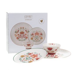 Coffret 3 pièces repas en céramique