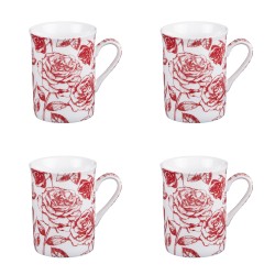 Coffret de 4 mugs Louise 35 cl