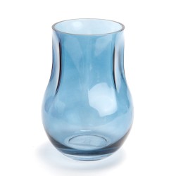 Vase Belly bleu 16 cm