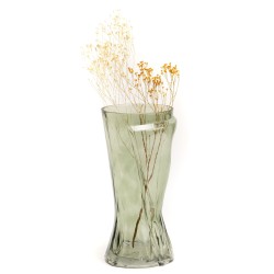 Vase sablier kaki 30 cm