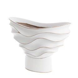 Coupe vague blanche 43,5 cm