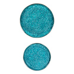 Set de 2 plateaux ronds...