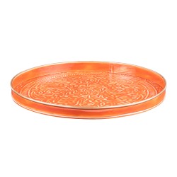 Set de 2 plateaux ronds Tosca orange