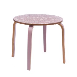 Table enfant rose lapin