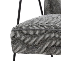 Fauteuil Huggy chiné gris