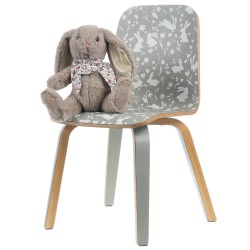 Chaise enfant verte lapin (lot de 2)