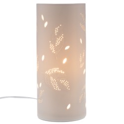 Lampe tube feuilles 28 cm