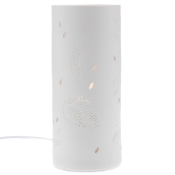 Lampe tube feuilles 28 cm