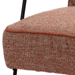 Fauteuil Huggy chiné orange 