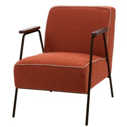 Fauteuil Huggy uni orange