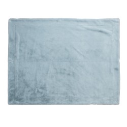 Plaid luxe bleu glacier 130x170 cm