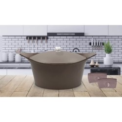 L'incroyable cocotte Cookut 28 cm Moka 