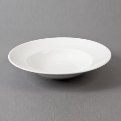 Assiette pates 26 cm porcelaine blanc (lot de 6)