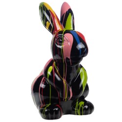 Lapin Trash noir 87 cm