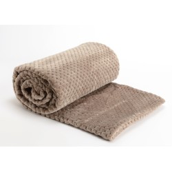 plaid damier 130x170 taupe 