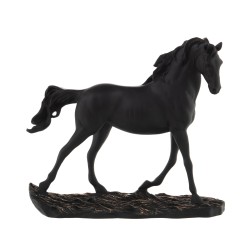 Cheval en marche noir 29 cm