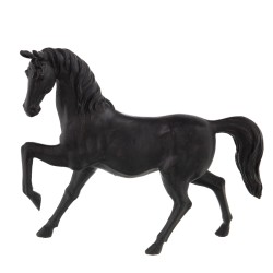 Cheval au trot déco noir