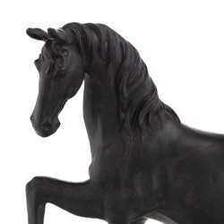 Cheval au trot déco noir