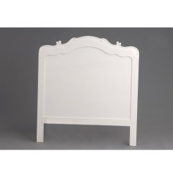 Tête de lit blanc cassé en acajou Apolline 90 cm