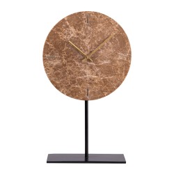 Horloge sur pied marbre brun 25 cm