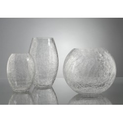 Vase boule craquelé 20 cm