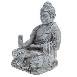 Statue zen en résine effet pierre