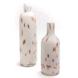 Vase bouteille Taiga 45 cm blanc 