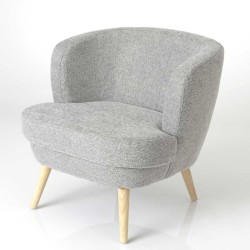 Fauteuil gris clair Dagmard