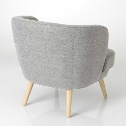 Fauteuil gris clair Dagmard