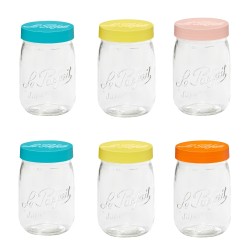 Set 6 Pots en Verre 125 ml pour Yaourtière