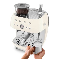 Machine à café combinée Expresso Années 50 crème