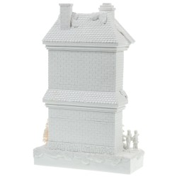 Maison de Noël blanche 34 cm