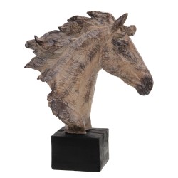 Tête de cheval naturel 36 cm