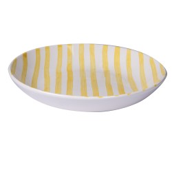 Assiette creuse Santiago jaune 22 cm (lot de 6)