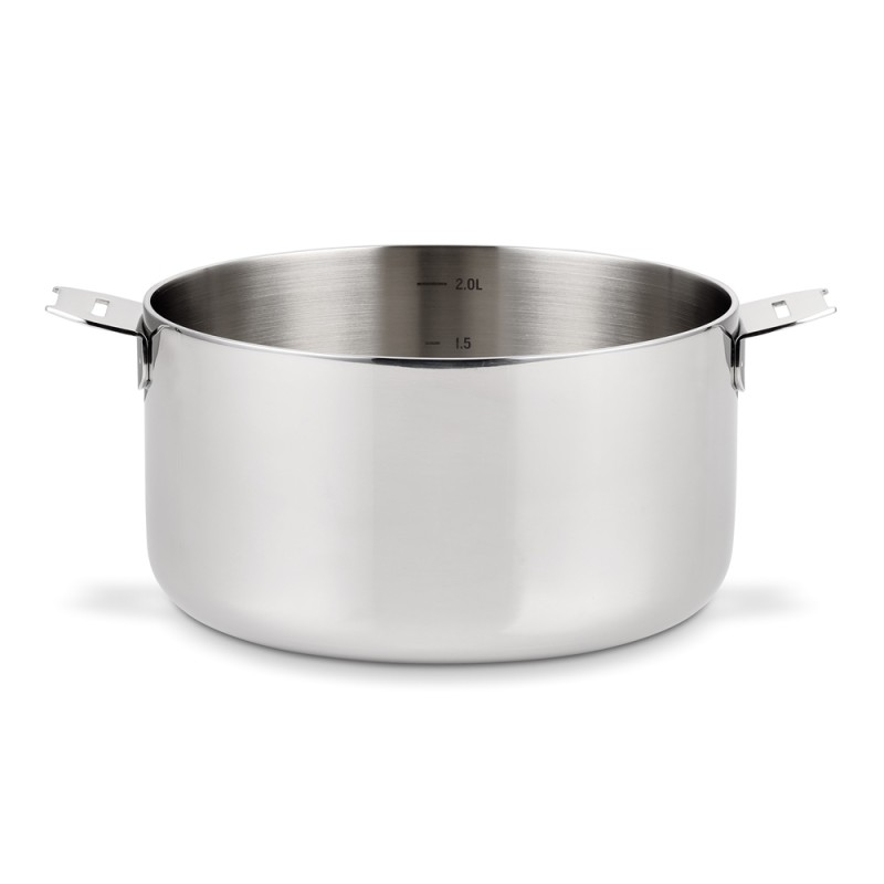 Série 4 casseroles inox chef 14/16/18/20 cm