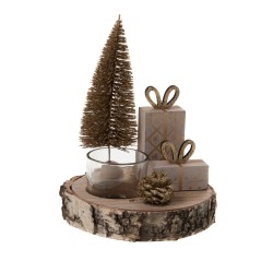 Décoration bougie sur bois...