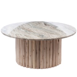 Table basse bois et marbre...