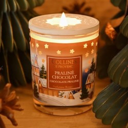 Bougie de Noël Praliné Chocolat 180 gr