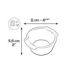 Set de 2 ramequins 11 cm Ardoise