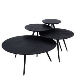 Set de 4 tables basses Bengal