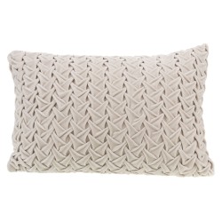 Coussin cosy crème et moutarde 40x60 cm (lot de 2)