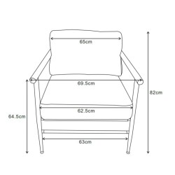 Fauteuil Tamara fleurie vert