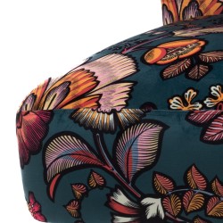 Fauteuil bucolique Indi bleu