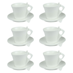 Coffret de 6 tasses et sous...